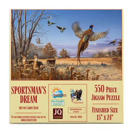 Sunsout Sportsman's Dream 550 pc Jigsaw Puzzle 49114 {4}