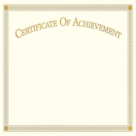 Great Papers! Certificate with Gold Foil, Certificate of Achievement, 8.5" x 11", Printer Compatible, 15 sheets {1}