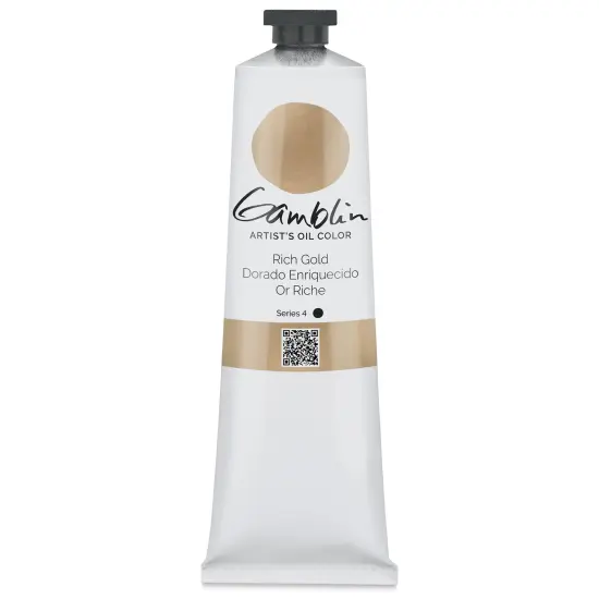 Gamblin Artist's Oil Color - Rich Gold, 150 ml tube {2}