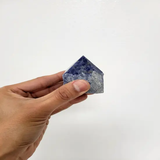 Raw Semi-Polished Top Point Crystal Towers SODALITE {7}