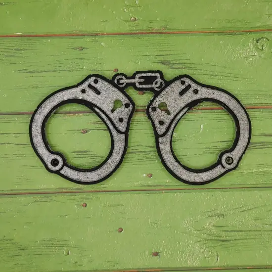 Handcuffs Silicone Freshie Mold - large {2}