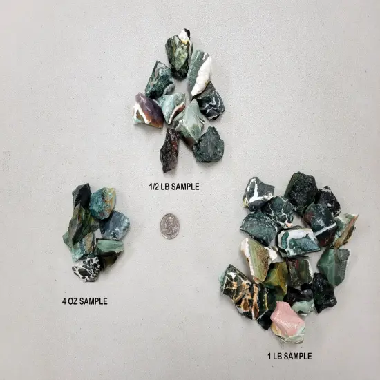 Indian Turquoise AKA Green Sardonyx Bulk Rough Crystals {4}