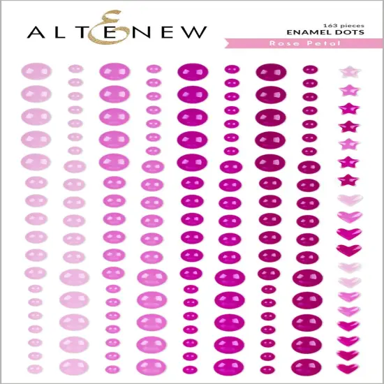 Rose Petal Enamel Dots {1}