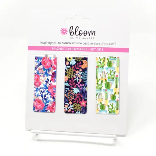 bloom daily planners Magnetic Bookmarks, Botanical, Set of 3 {3}