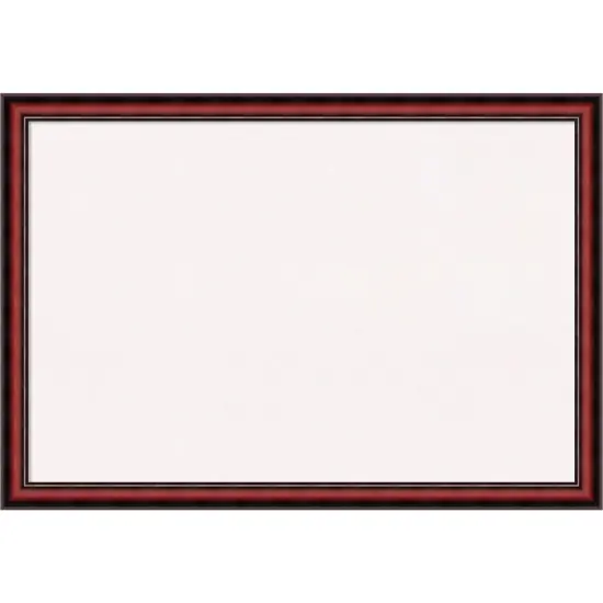 Rubino Cherry Scoop Wood Framed Corkboard, White Cork {1}