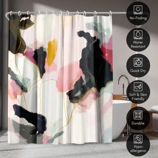 Americanflat 71" x 74" Shower Curtain, Homecoming by Louise Robinson {4}