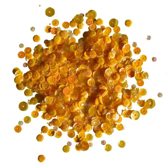 Buttons Galore Loose Sequin Assortments for Craft - 5,000 Pieces 45 Grams Canary {2}