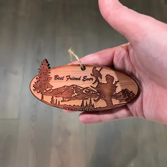 Best Friend Ever Eagle Nest - Cedar Ornament {4}