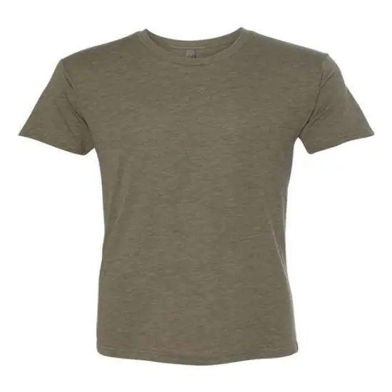 Next Level&reg; Triblend Classic Fit Crewneck Short Sleeve T-Shirt Military green {2}