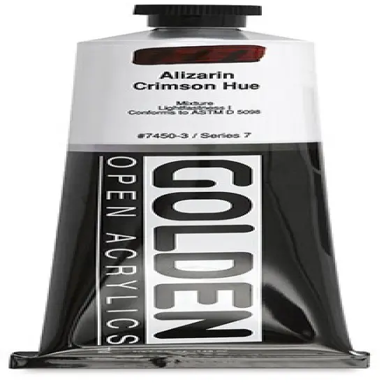 Golden Open Acrylics - Alizarin Crimson Hue, 5 oz Tube {1}