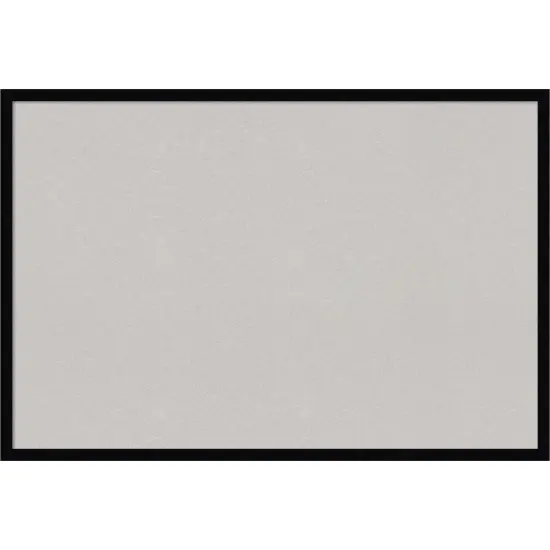 Svelte Wood Framed Corkboard, Grey Cork Svelte Noir Black {1}