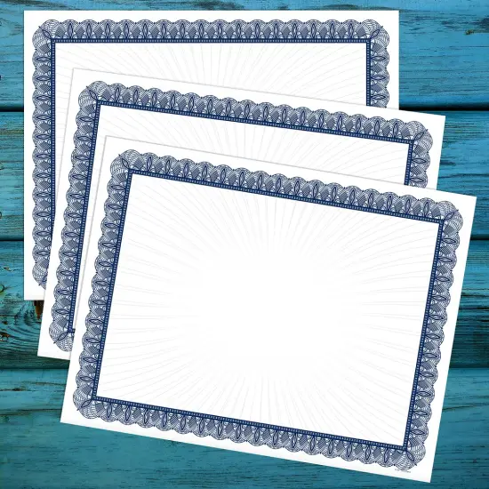 Great Papers! Value Certificate, Blue Border, 8.5" x 11", Printer Compatible, 100 Count {3}
