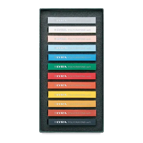 Lyra Polycrayons Soft Pastels - Assorted Colors, Set of 12 {2}