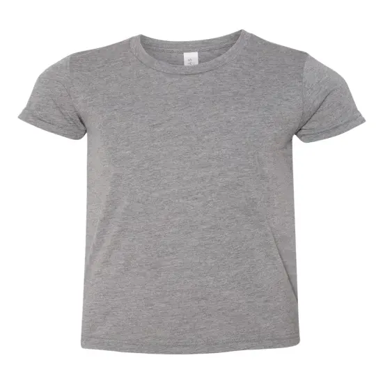 BELLA + CANVAS&reg; Triblend Crew Neck Short Sleeve Tee Shirt For Youth - 3413Y Grey triblend {2}
