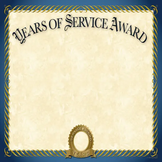 Great Papers! Years of Service Certificate, 8.5" x 11", Printer Compatible, 20 count {1}