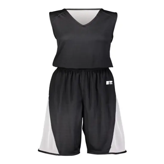 Russell Athletic - Youth Reversible Basketball Jersey | 100% polyester Ultra Lite fabric | Unleash Your Style with Our sportswear | RADYAN&reg; Black/ white {1}