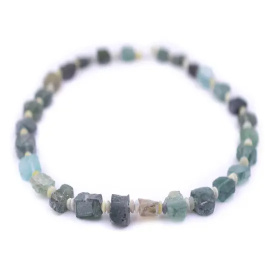 Circular - 8-11mm Roman Glass Beads, Genuine Glass Found in Afghanistan, Matte Glass Beads for Jewelry Making, The Bead Chest {3}