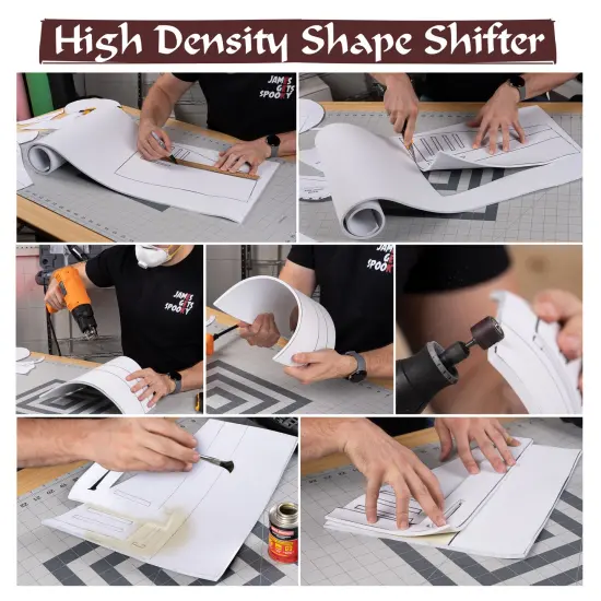 EVA Foam Cosplay | 14" x 39" Sheet | Ultra High Density 85kg/m3 | by The Foamory White {5}