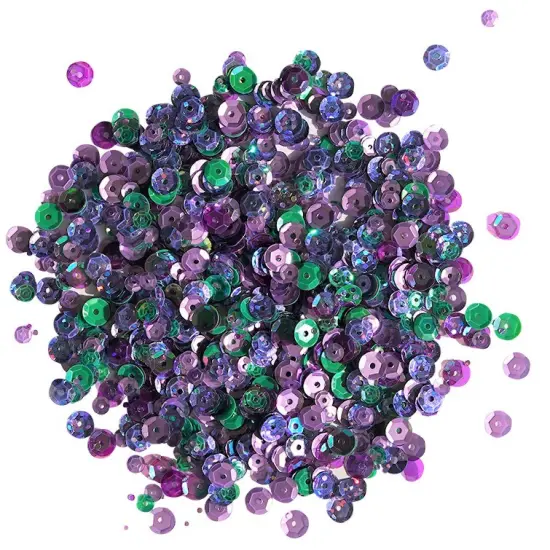 Buttons Galore Loose Sequin Assortments for Craft - 5,000 Pieces 45 Grams Wisteria {1}