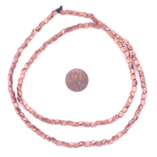 The Bead Chest Copper Twisted Nugget Beads, Full Strand of Quality Metal Spacers for DIY Jewelry Design {2}