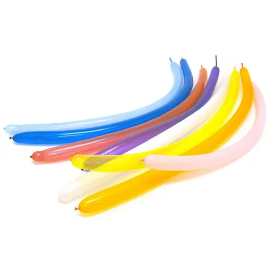 Deluxe Assorted Solid Color Sculpture Balloons - 60 Inch | RAHEEV&reg; {2}