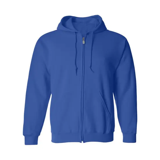 Gildan&reg; Classic Fit Full-Zip Long Sleeve Hooded Sweatshirt Royal {2}