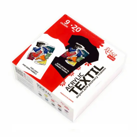 STYLE Textile Acrylic Paint Set. 9 colors (20ml) by Rosa Talent {1}