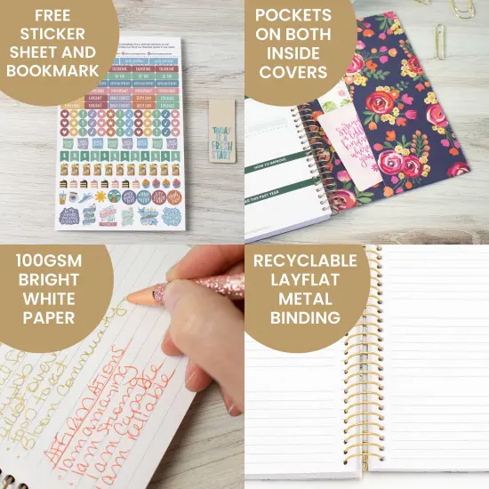 bloom daily planners Undated Soft Cover Planner, 5.5" x 8.25", Be Kind {6}