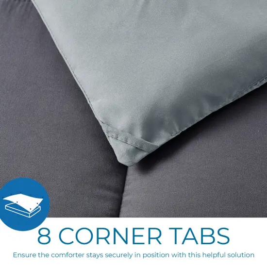 Nestl Down Alternative Comforter Grey/Light Grey {4}