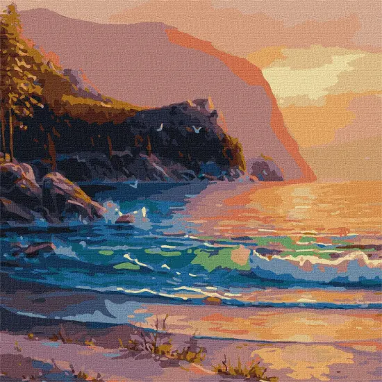Painting by Numbers kit Evening glow of the waves KHO2761 {2}