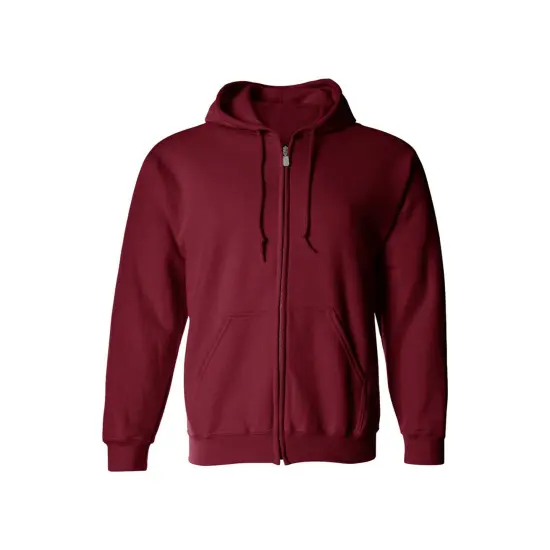 Gildan&reg; Classic Fit Full-Zip Long Sleeve Hooded Sweatshirt Cardinal red {2}