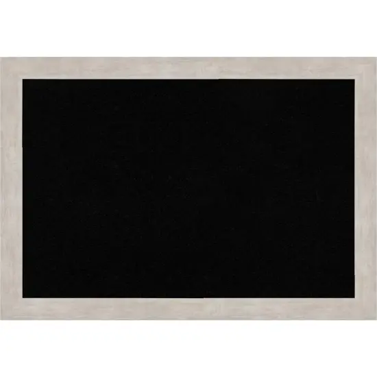 Marred Wood Framed Corkboard, Black Cork Marred Silver {1}
