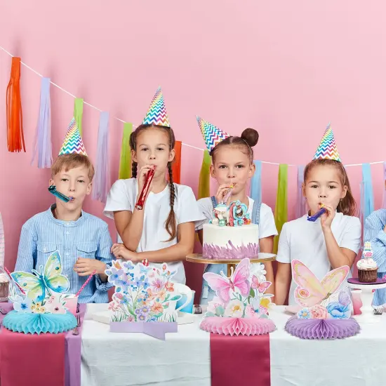 10 PCS Butterfly Centerpieces for Tables Butterfly Birthday Party Decorations Butterfly Honeycomb Table Centerpiece Butterfly Theme Party Supplies for Birthday Baby Shower Party Decor {4}