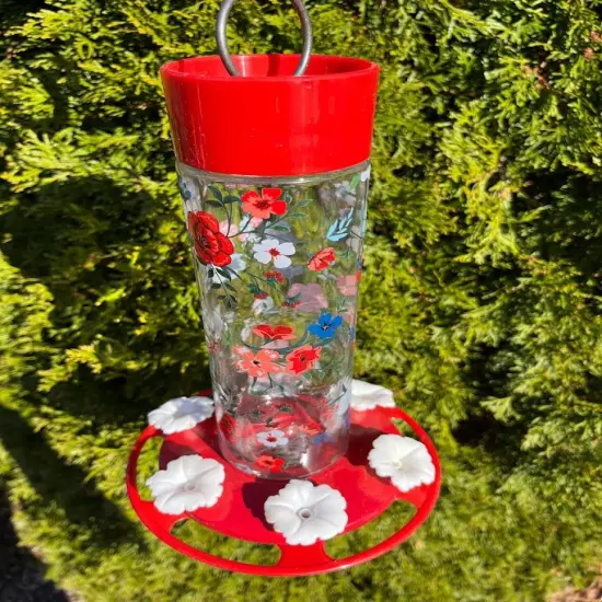 Hummingbird Feeder Vintage Floral {6}