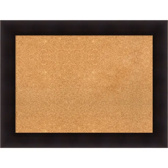 Portico Espresso Wood Framed Corkboard, Natural Cork {1}