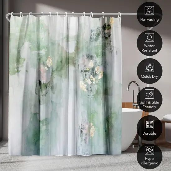 Americanflat 71" x 74" Shower Curtain, Leaf It Alone by Christine Olmstead {4}