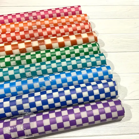 Checkered Frosted Jelly Cobalt Blue {2}