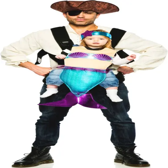 Adult's Baby And Me Pirate And Mermaid Carrier Costume Accessory Kit {3}