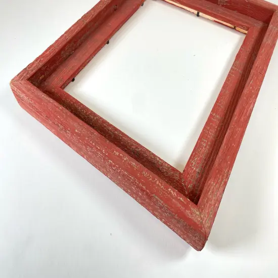Rustic Farmhouse Signature Series Tabletop Reclaimed Wood Picture Frame Red {2}
