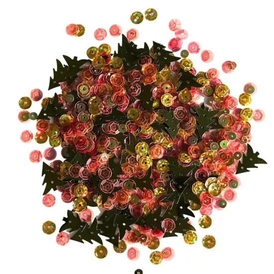 Buttons Galore Loose Sequin Assortments for Craft - 5,000 Pieces 45 Grams Christmas pines {2}