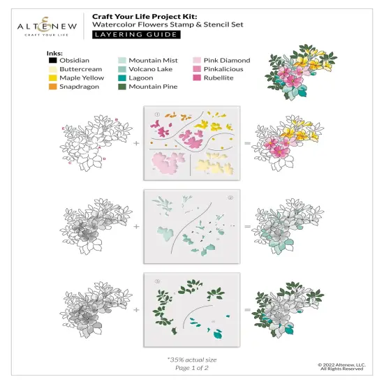 Altenew Craft Your Life Project Kit: Watercolor Flowers {3}