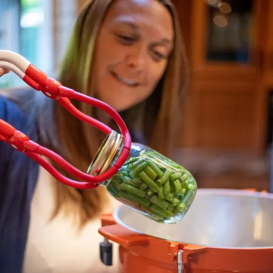 Progressive Essential Canning Jar Lifter Spring-Loaded Secure One-Handed Grip {5}