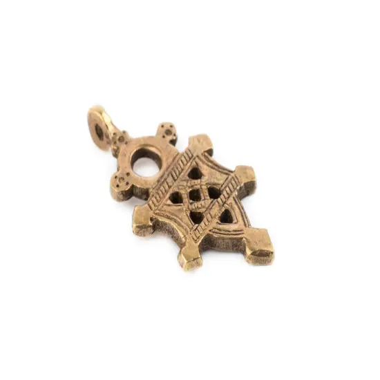 TheBeadChest Bronze Tuareg Cross Pendant (Medium) {1}