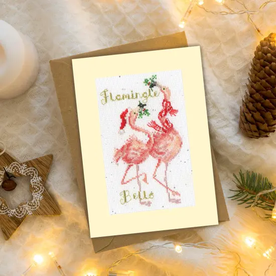 Flamingle BellsXMAS68 Counted Cross Stitch Kit {1}