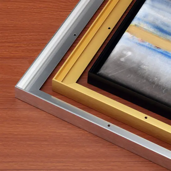 Creative Mark Illusions Aluminum Floater Frames 7/8" 2 Pack - Canvas Floater Frames with Sleek Metal Exterior, Flat Molding & Assembly Hardware for Artists, Professionals, Galleries {3}