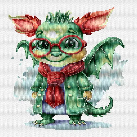 The Elegant DragonB1407L Counted Cross-Stitch Kit {1}