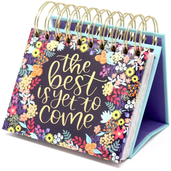 bloom daily planners Inspirational Perpetual Desk Easel, The Best is Yet to Come {1}