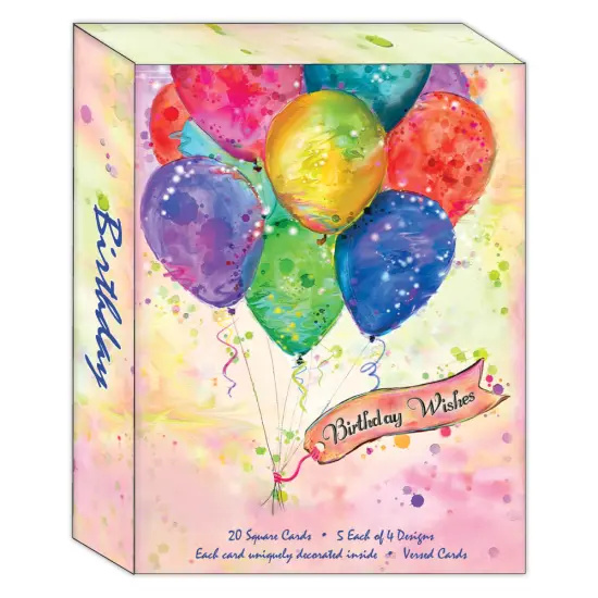 Birthday by Connie Haley - Boxed Birthday Card Assortment - 20 Cards & 20 Envelopes {2}