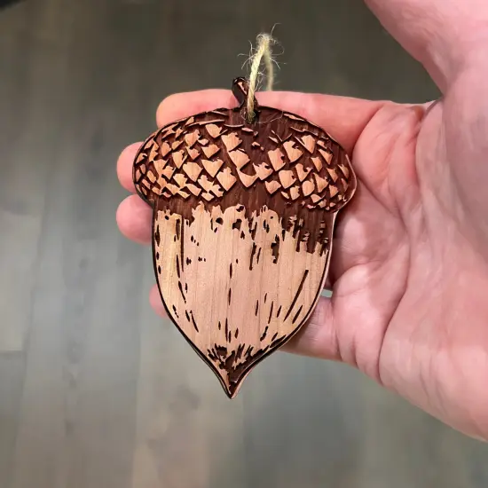 Acorn - Cedar Ornament {4}