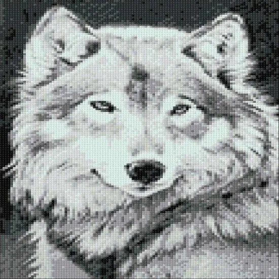 Grey Wolf WD086 10.6 x 14.9 inches Wizardi Diamond Painting Kit {1}